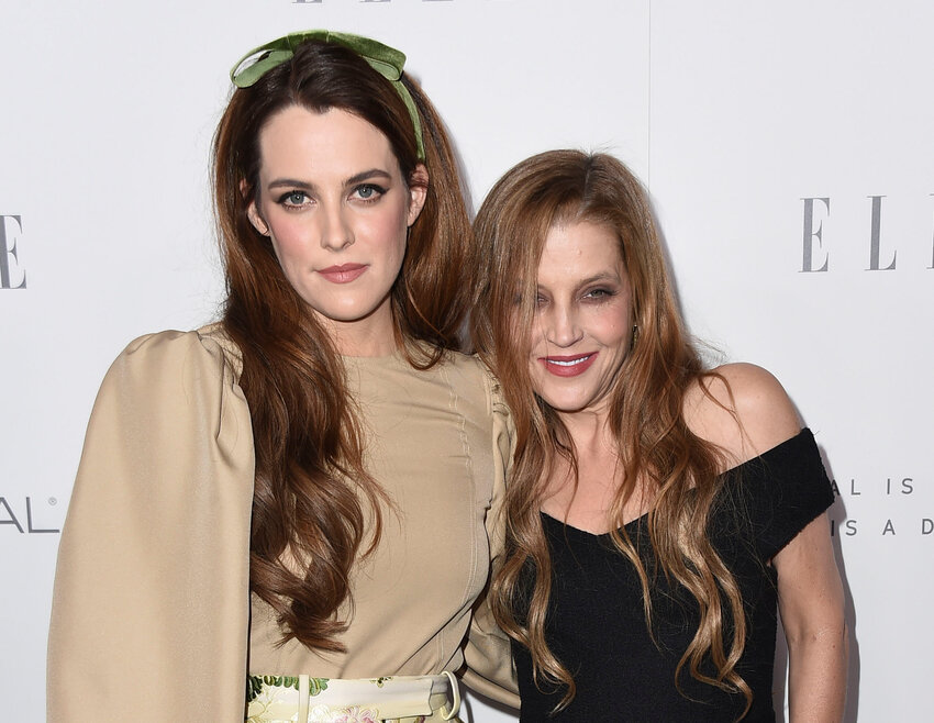 Riley Keough, left, and her mother Lisa Marie Presley arrive at the 24th annual ELLE Women in Hollywood Awards on Oct. 16, 2017, in Los Angeles.