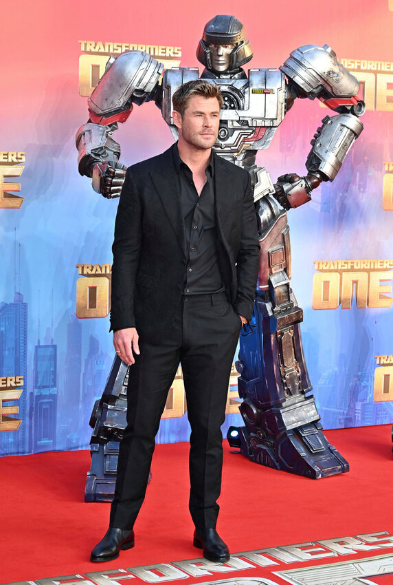 Chris Hemsworth poses at the European premiere of &quot;Transformers One&quot; held Sept. 19 at Cineworld Leicester Square in London, England, UK.