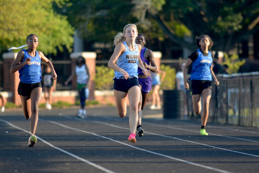 Wilson Hall's Molly Jones set two school records this weekend in the 800m and 1,600m runs.