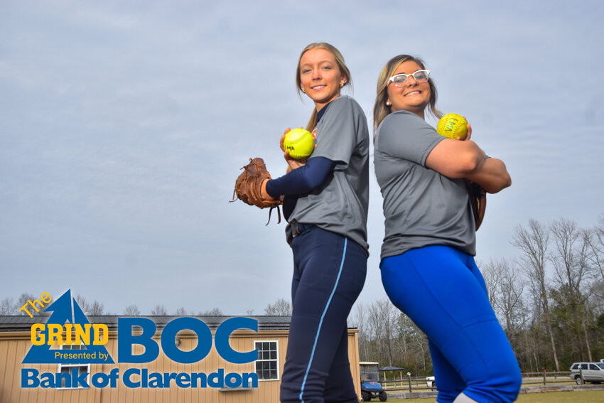 Laurence Manning pitchers Laini Kosinski, left, and Kayleigh Parmenter-Avins have anchored the LMA staff since they made the jump to varsity as freshmen.