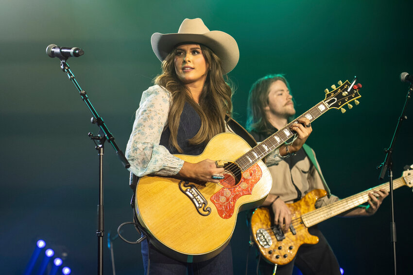 Ella Langley performs during Amazon Music Country Heat at Country Radio Seminar in Nashville, Tenn., on Feb. 28, 2024.