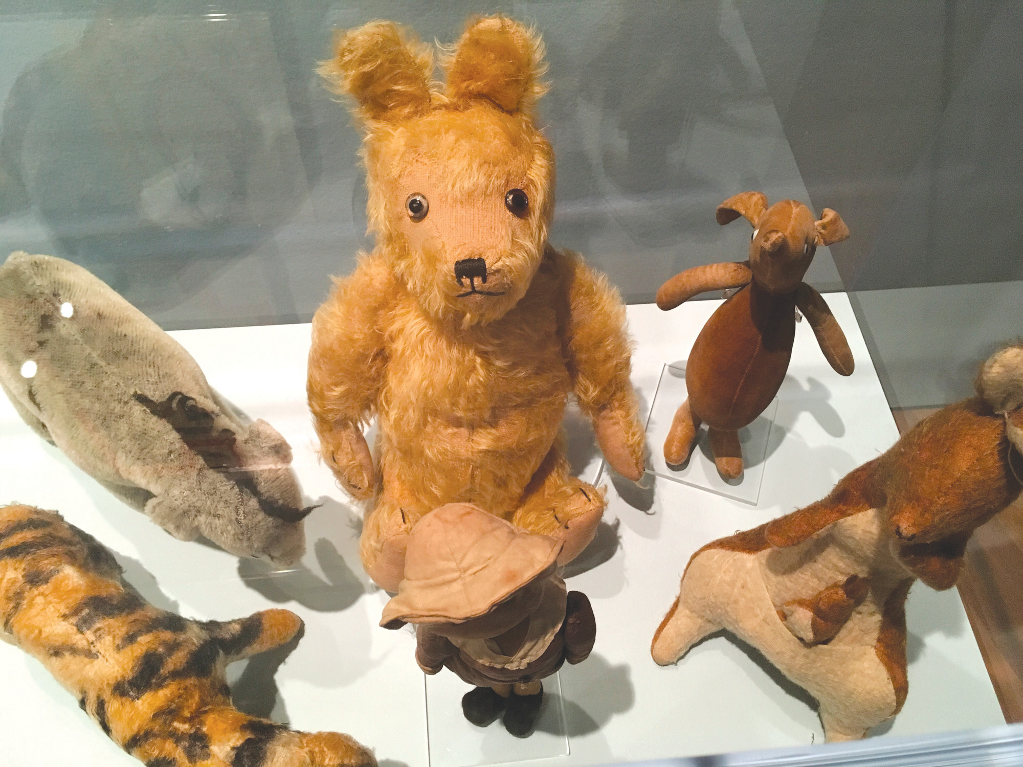 Toys made by the Teddy Toy Company about 1930 are seen May 29 and are early examples of Winnie-the-Pooh merchandise. Atlanta's High Museum of Art is hosting an exhibition called "Winnie-the-Pooh: Exploring a Classic" from June 3 to Sept. 2.