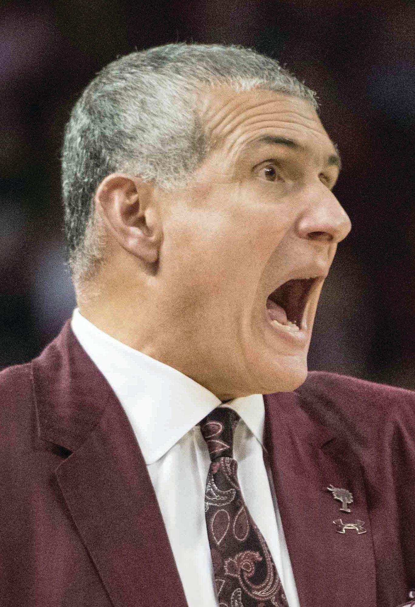South Carolina head coach Frank Martin and the Gamecocks fell to Boston College 78-70 on Tuesday.