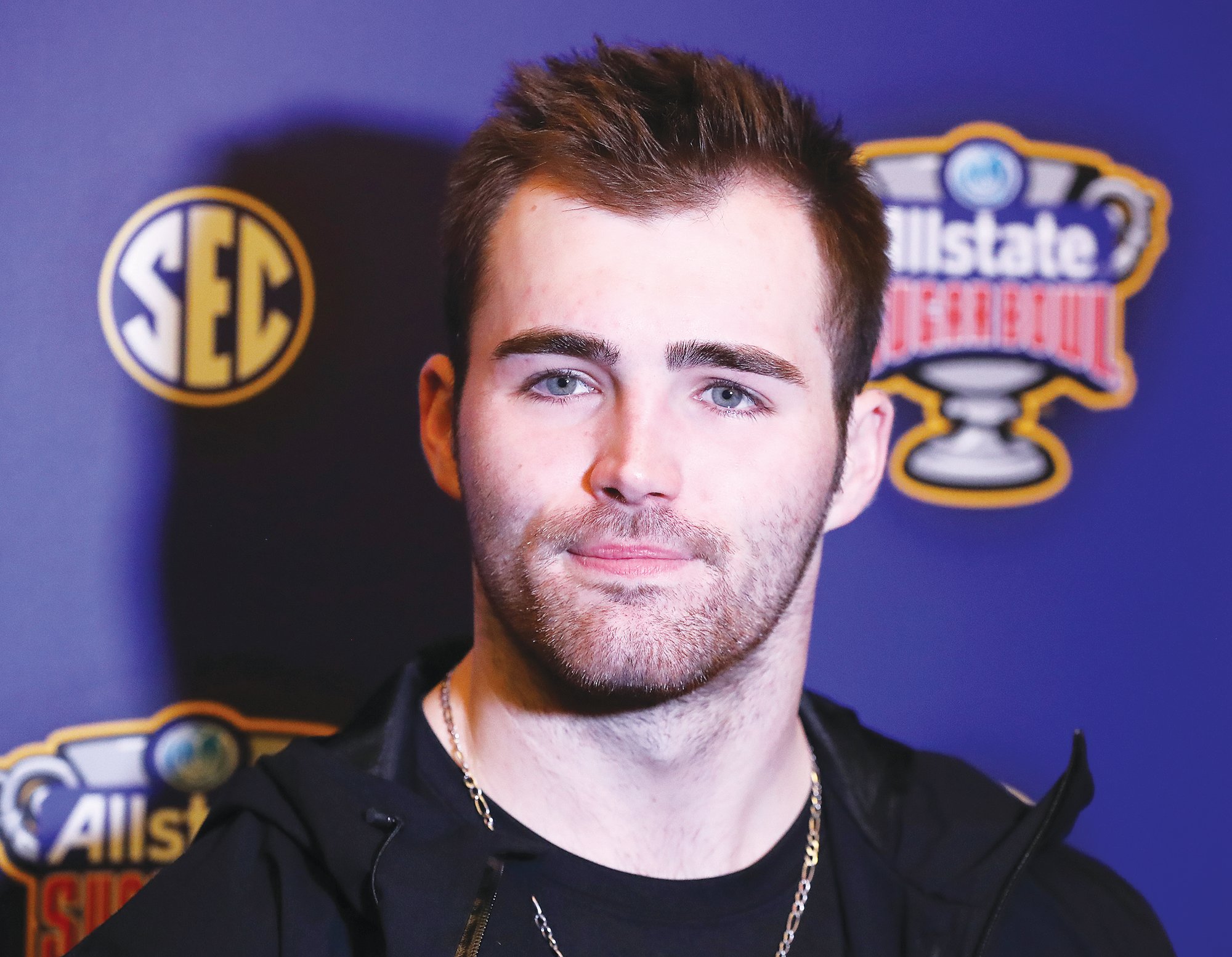 Georgia quarterback Jake Fromm takes questions from the media during the Georgia Offense Press Conference for the Sugar Bowl against Baylor on Sunday, December 29, 2019, in New Orleans.