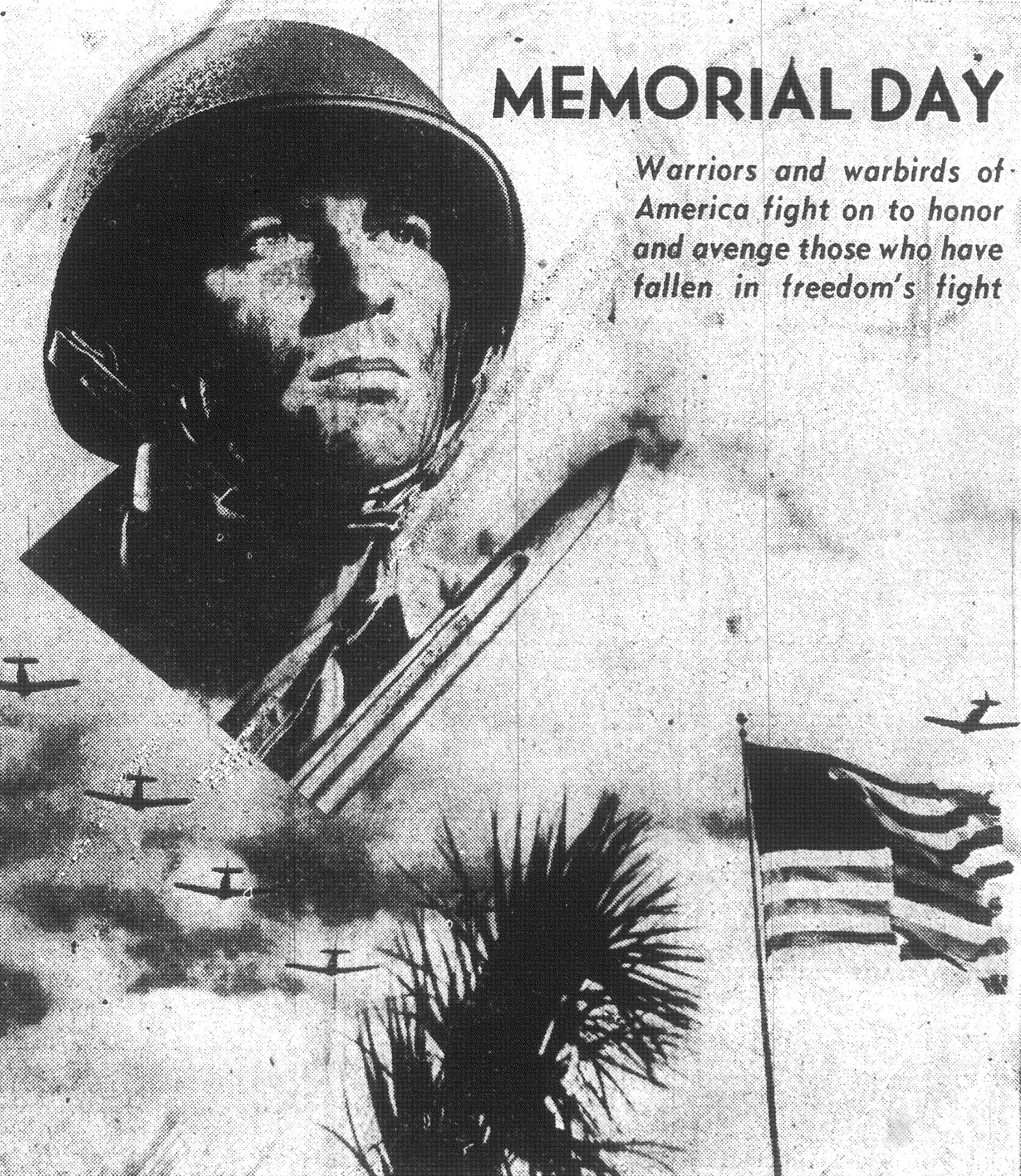 This poster appeared in 1943 in The Sumter Item honoring those who have made the ultimate sacrifice for their country.