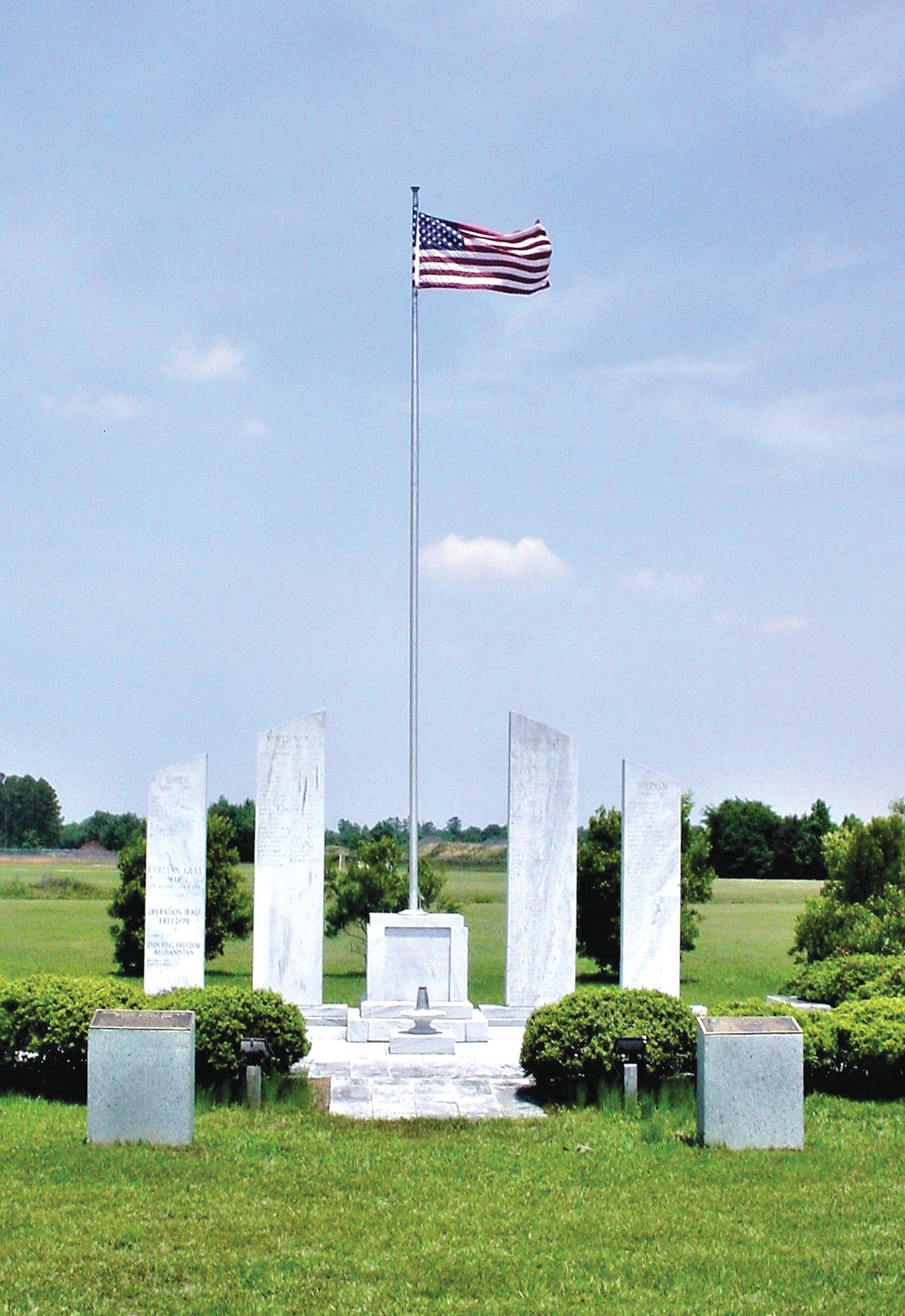 Mabry Memorial, named for Gen. George Mabry, in Sumter honors military members who have given their lives in service.
