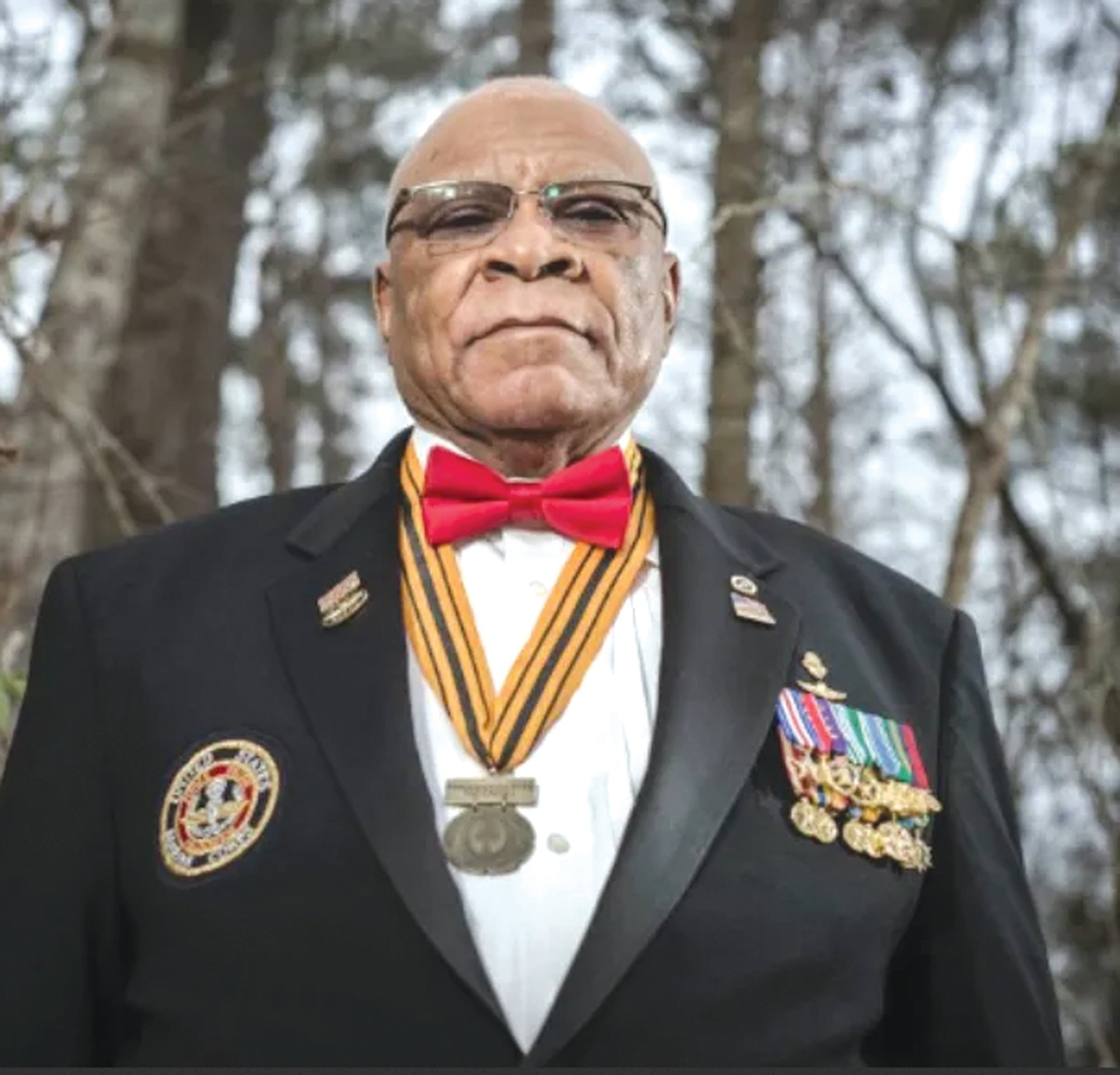 PHOTO PROVIDED
James Capers Jr. wears the Commando Hall of Fame Medal.