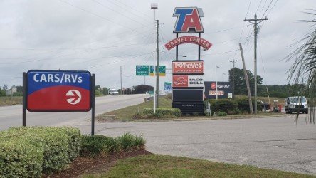 The TA Travel Center truck stop at 3014 Paxville Highway near Interstate 95 is seen in Manning. George Kosinski, executive director of the Clarendon County Development Board, said he thinks one reason for the recent growth at the county’s industrial park has been its proximity to I-95.