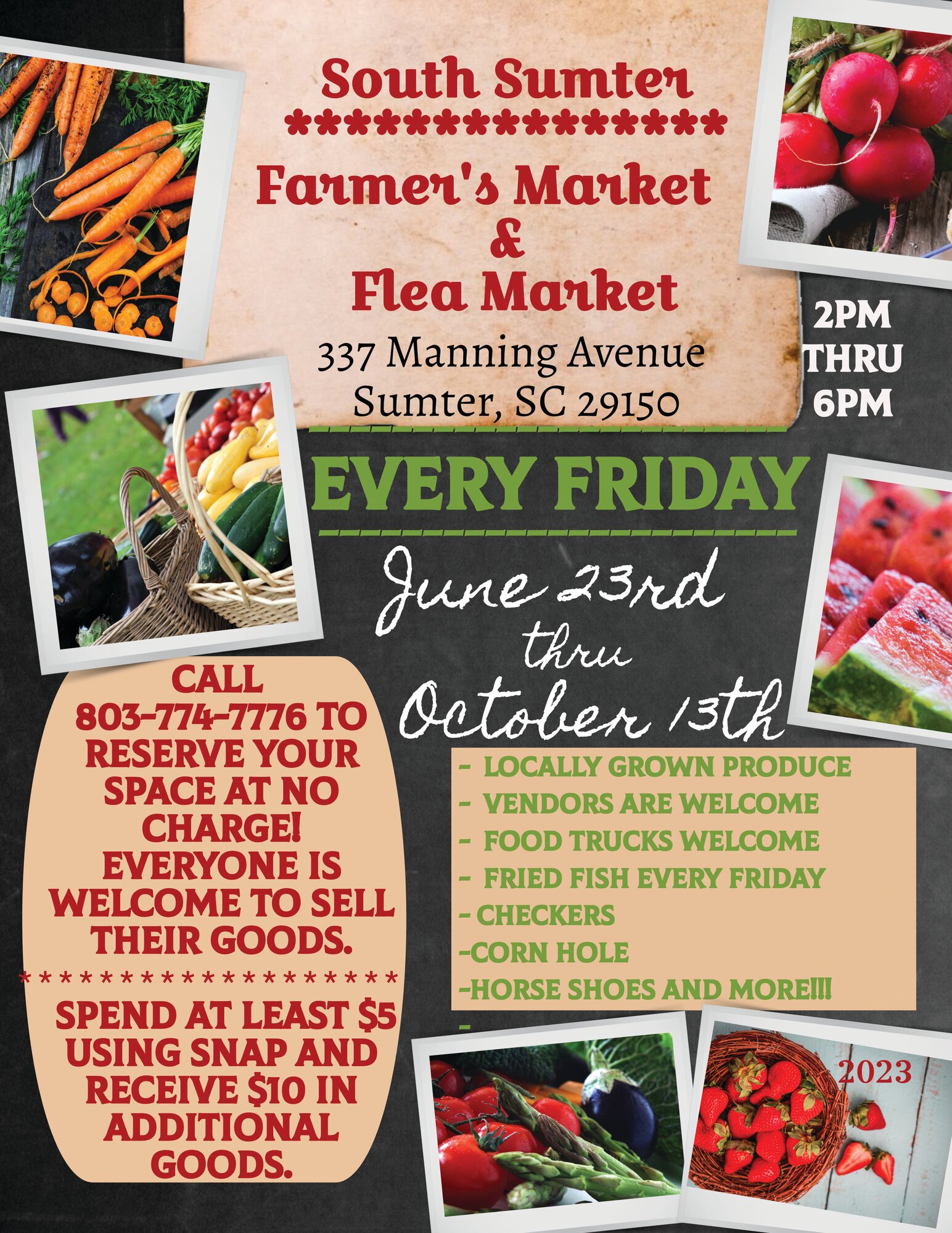 South Sumter Farmer's Market returns Friday, June 30 - The Sumter Item