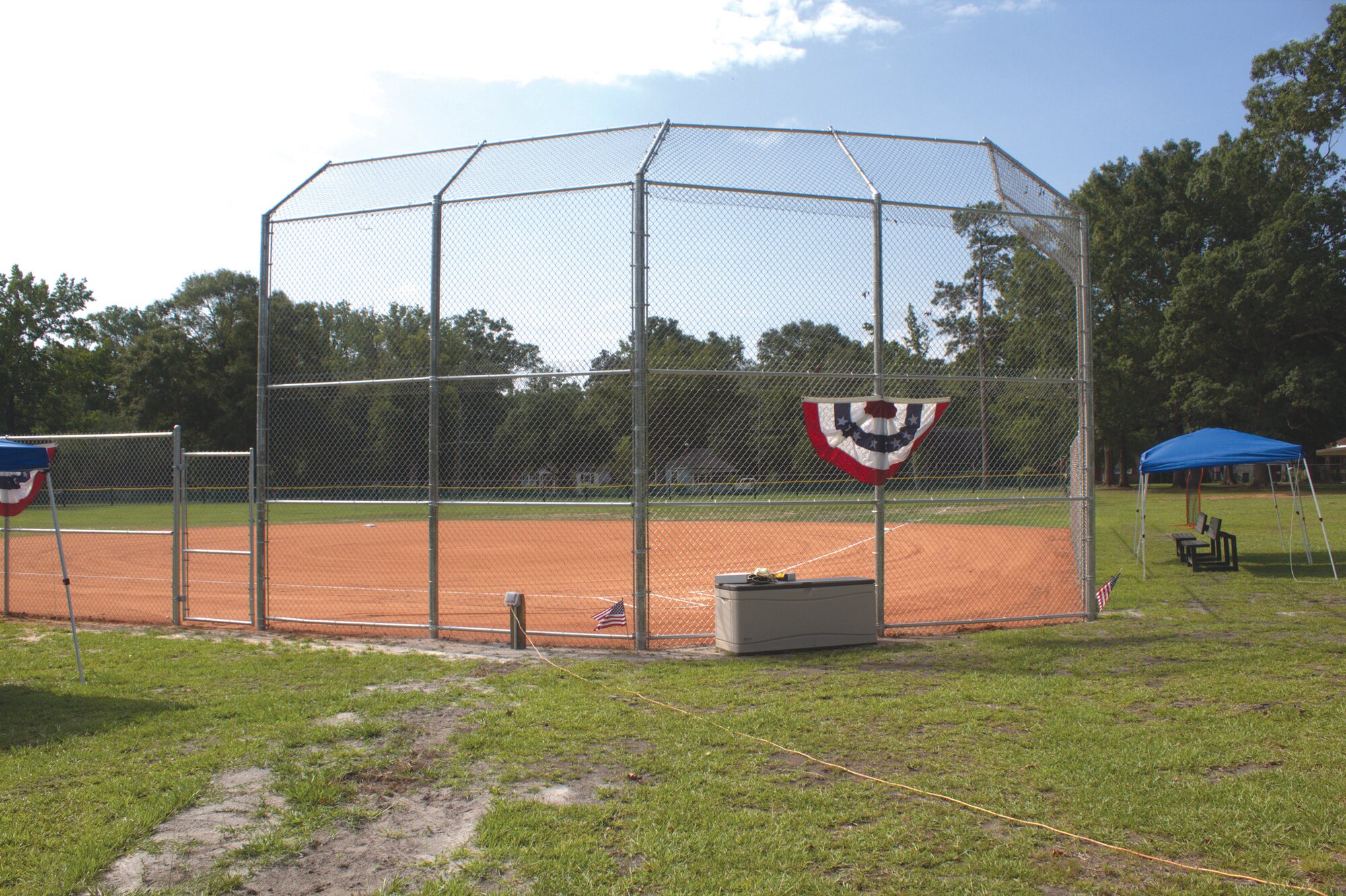 Children at Crosswell Home can practice home runs on new field The