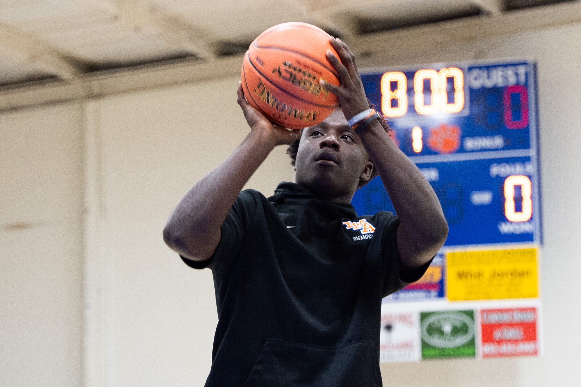 With his senior season on the gridiron complete, Josiah turns his attention to basketball.