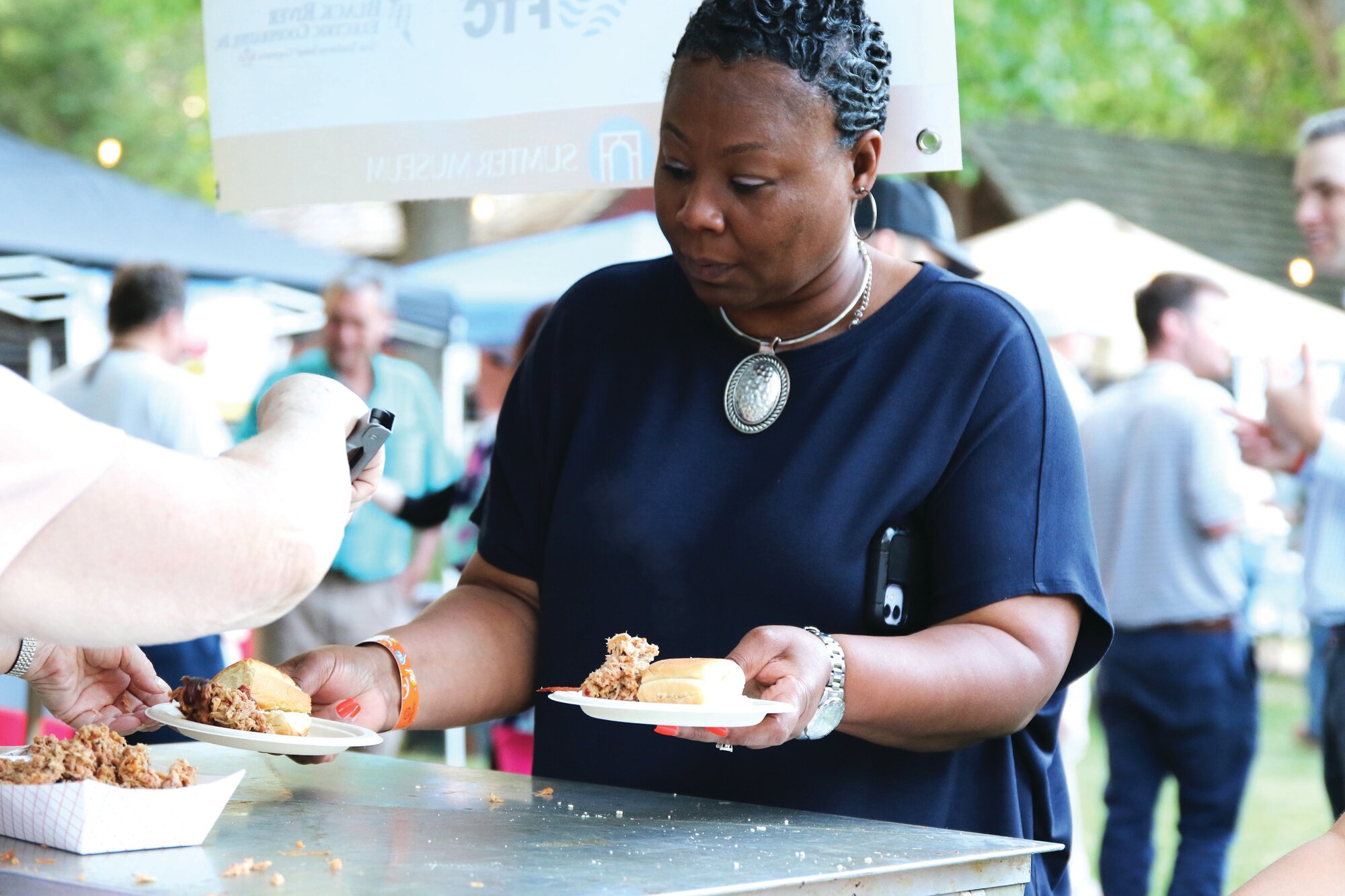 Nearly 500 Sumterites attend the 22nd-annual Shrimp Feast on April 25, indulging in six to eight different variations of shrimp and delicious barbecue on the Sumter Museum's lawn.